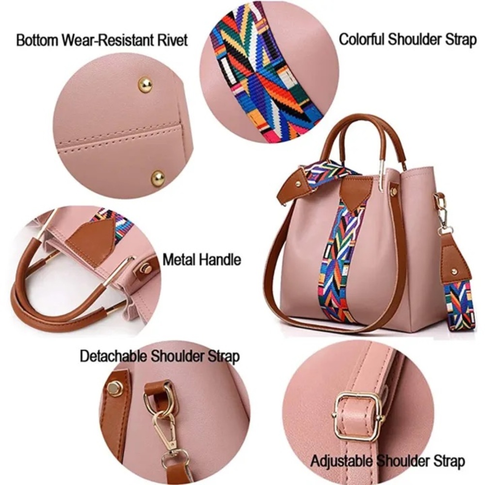 4 pc Chic Handbag Set - Picture 3 of 8